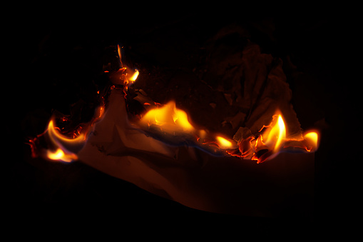 Fire - Natural Phenomenon, Flame, Igniting, BurningEmber, Paper