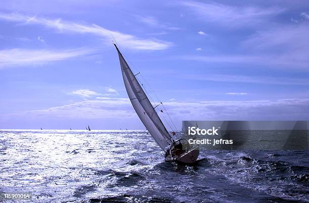 Sailing In Atlantic Ocean Stock Photo - Download Image Now - Activity, Atlantic Ocean, Blue