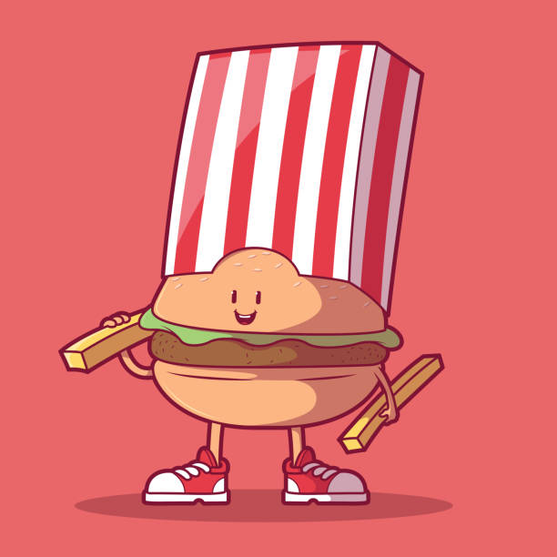 ilustracja wektorowa warrior burger. - hamburger bun barbecue sign stock illustrations