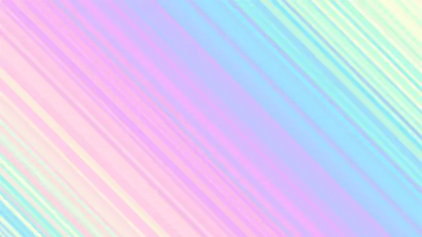 Vector illustration of Holographic Gradient Stripes Vector Background. Pastel Rainbow Shiny Lines Texture.