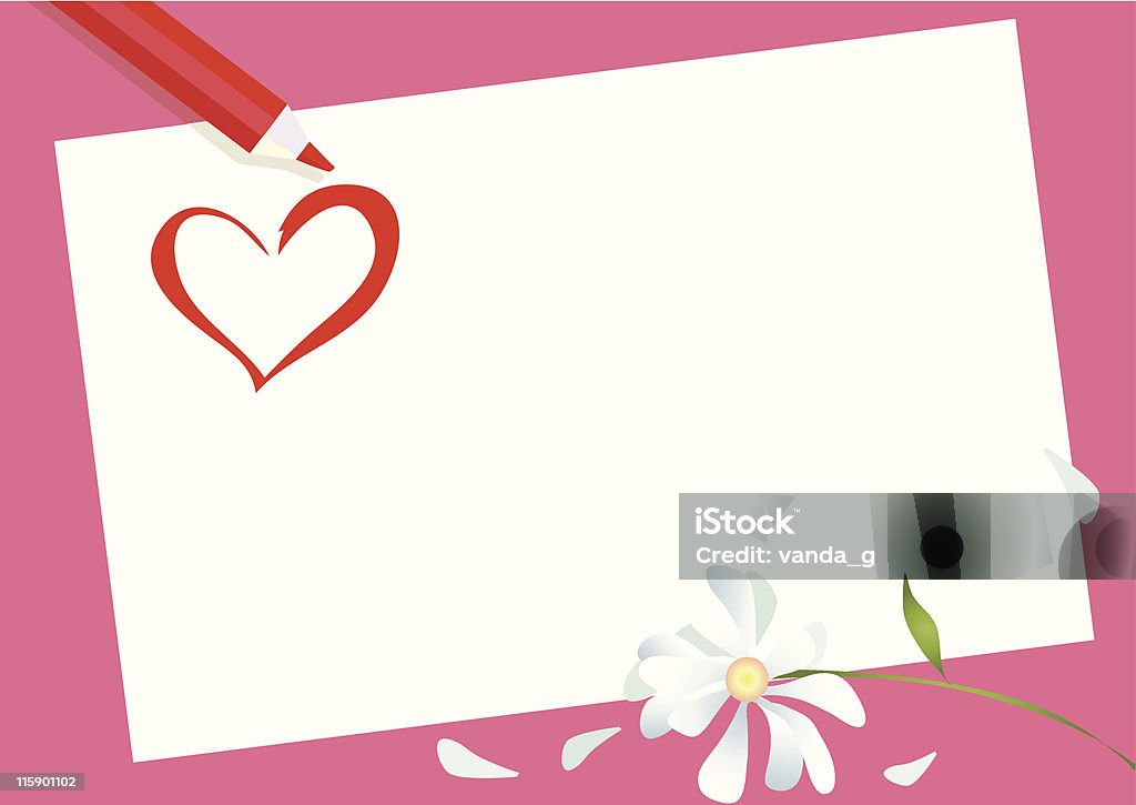 Tarjeta del día de San Valentín - arte vectorial de Amor - Sentimiento libre de derechos