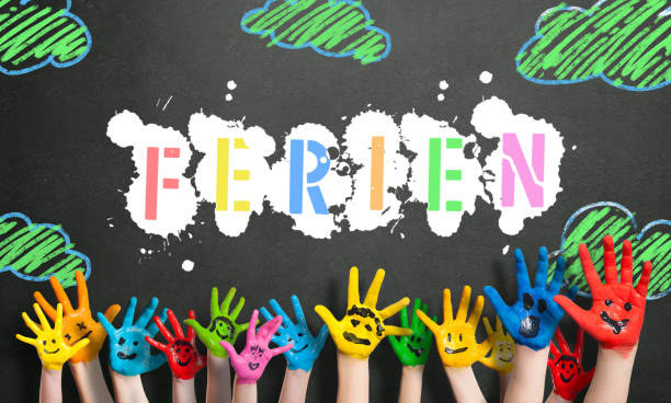 istock colored children hands with the message 