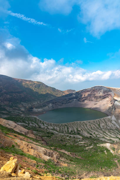istock Okama crater lake at Mount Zao 1159015645