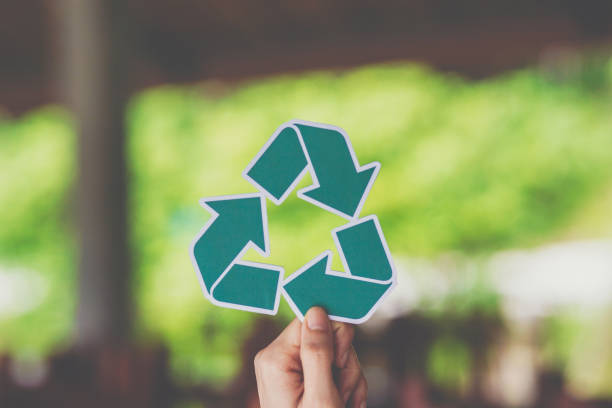 istock save world ecology concept environmental conservation with hands holding cut out paper recycle showing 1159017682