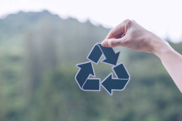 istock save world ecology concept environmental conservation with hands holding cut out paper recycle showing 1159017688