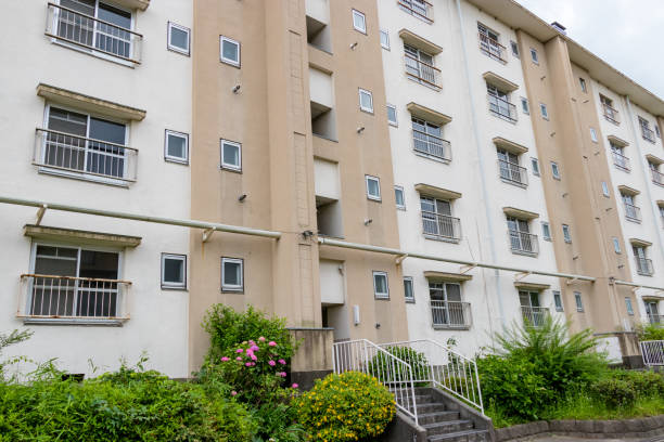 istock Housing complex in Kasukabe city, Saitama Prefecture, Japan 1159020351