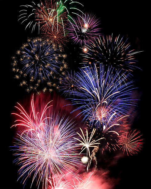 istock Numerous large and colorful fireworks 115902043