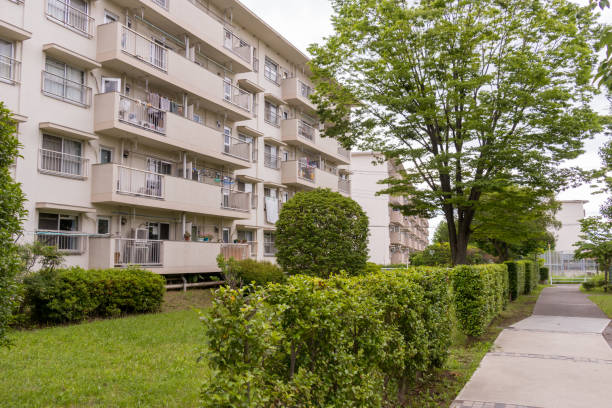 istock Housing complex in Kasukabe city, Saitama Prefecture, Japan 1159021447