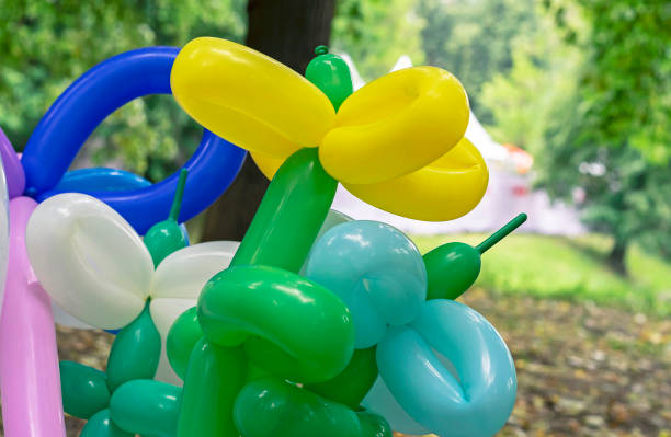istock Balloons for twisting and modeling various figures. Long balloons for twisting. 1159021674