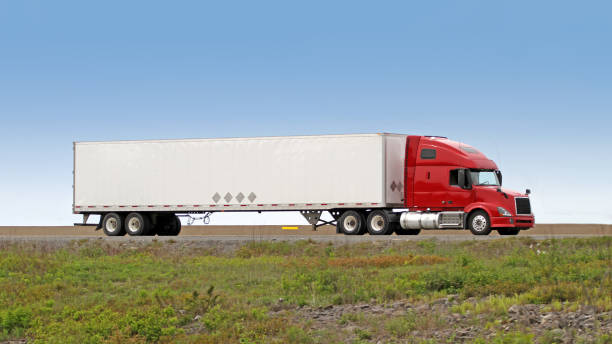 istock Semi Truck On Interstate Delivering Its Load 1159024865