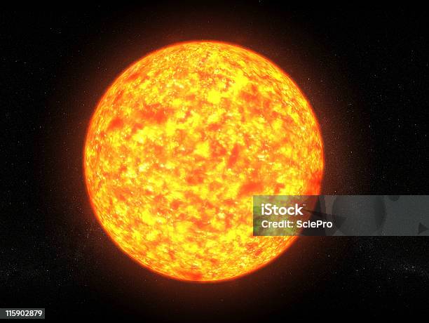 Sun Stock Photo - Download Image Now - Color Image, Gravitational Field, Horizontal