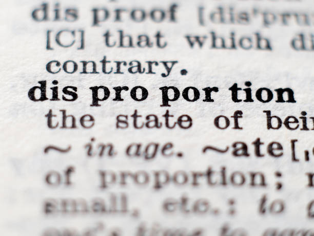 istock Definition of word disproportion 1159029027