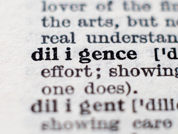 istock Definition of word diligence 1159029169