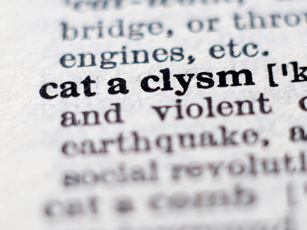 istock Definition of word cataclysm 1159032135