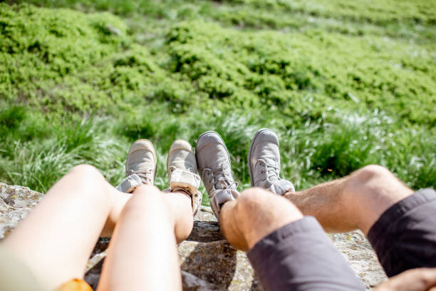 istock Couple traveling in the mountains 1159032406
