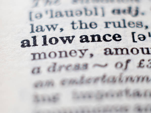 istock Definition of word allowance 1159033736