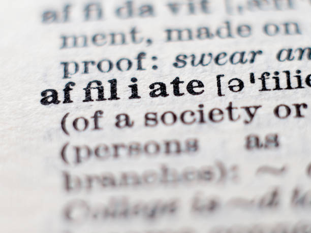 istock Definition of word affiliate 1159034056