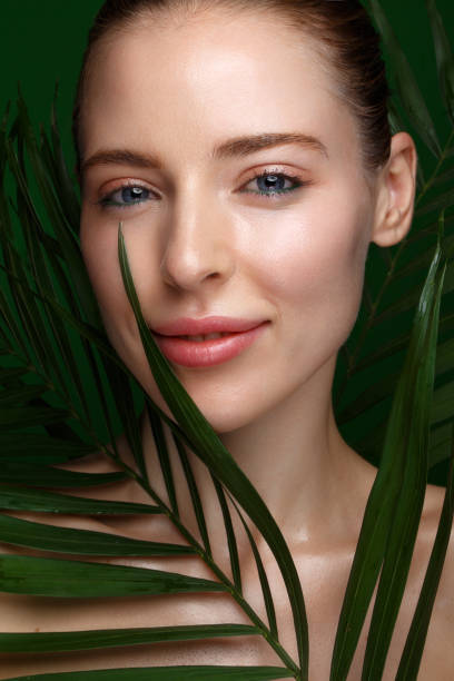 istock girl with natural makeup 1159036337