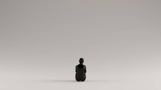 istock Black Mysterious Witch Woman Sitting Down 1159036461