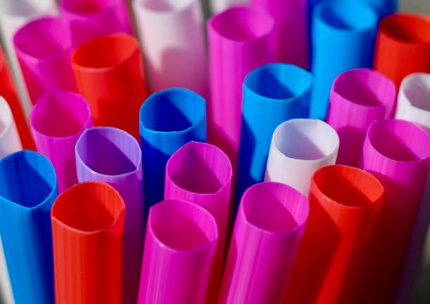 istock Close up image of a colorful drinking straws 1159038024