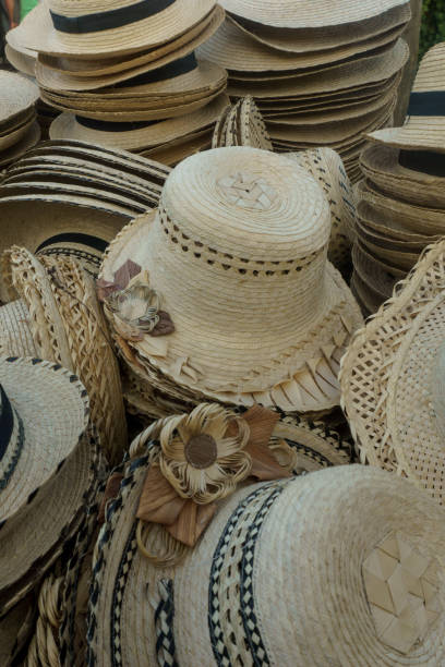 istock Handmade hats for sale in Cuba 1159039146