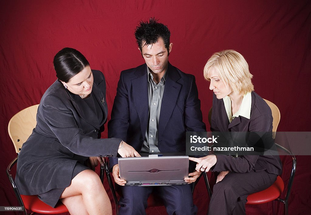 computer lesson showing off the goods, makin' the deal  Adult Stock Photo