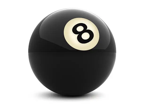 Pool ball with clipping paths