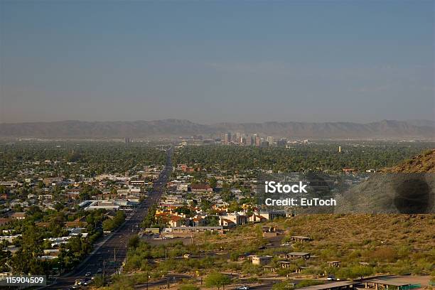 Morning Road To Phoenix Uptown Az Stock Photo - Download Image Now - North, Phoenix - Arizona, Arizona