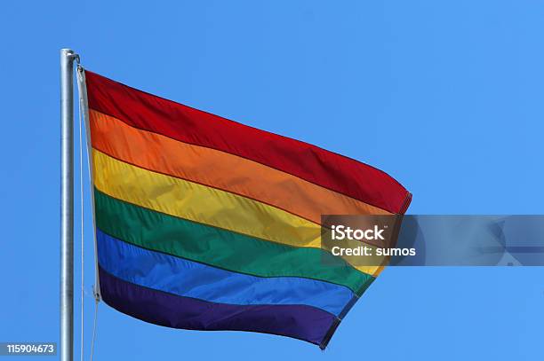 Rainbow Flagge Stockfoto und mehr Bilder von Allegorie - Allegorie, Blau, Bunt - Farbton