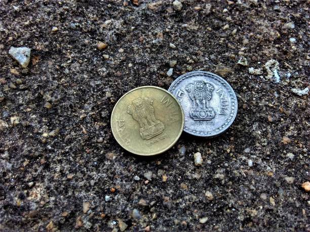 istock Indian currency exchange in rupees 1159046783