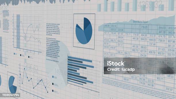 금융 차트 주식 시장 데이터에 대한 스톡 사진 및 기타 이미지 - 데이터, 스프레드 시트, 차트