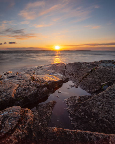 istock Swedish summer night at the lake 1159050179