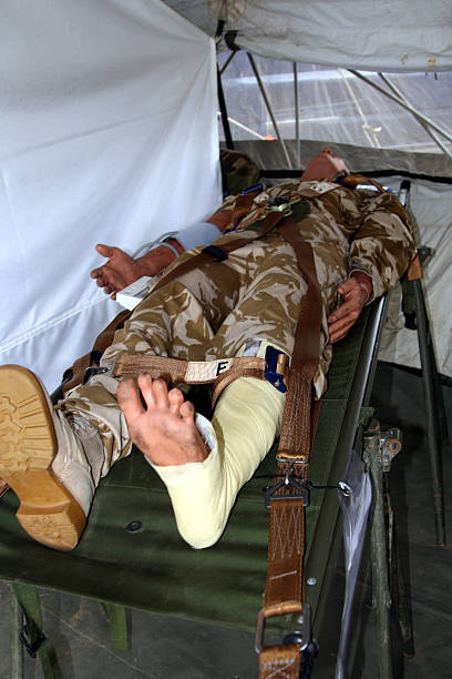 Dummy in field hospital