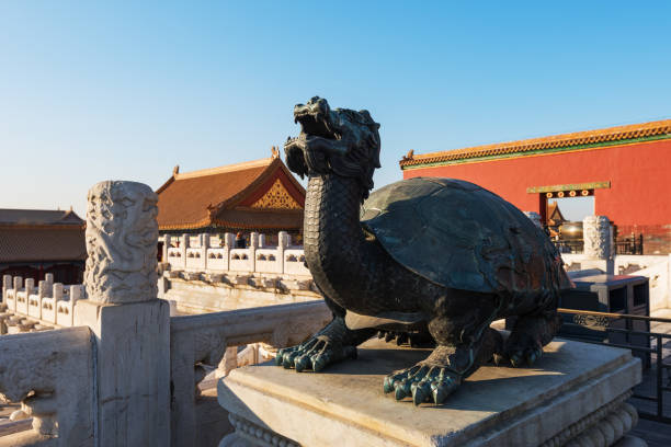 istock Bronze tortoise in the Forbidden City in Beijing 1159059611