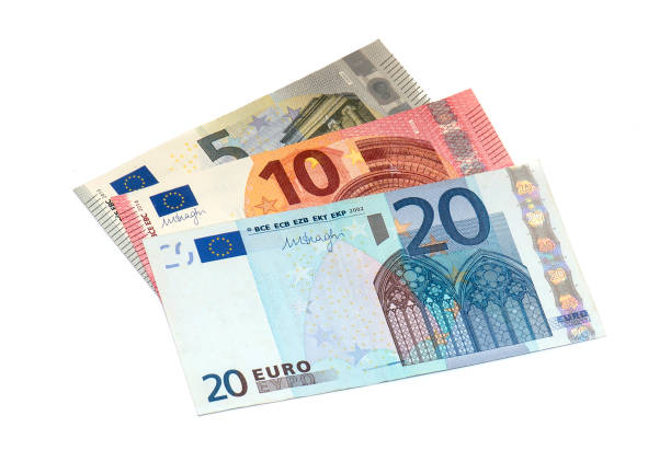 istock 5, 10, 20 Euro Banknotes isolated on white Background 1159060593