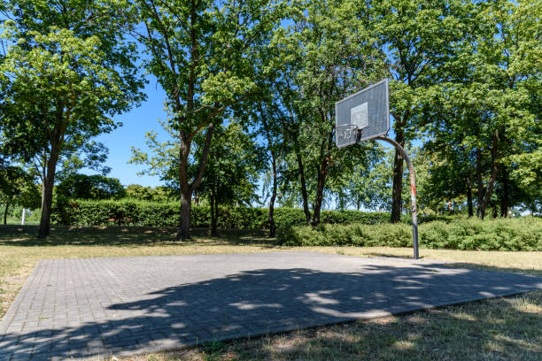 istock Basketball in public park 1159062687
