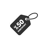 istock Discount Tag Icon, Shopping Offer Sign. 1159064608