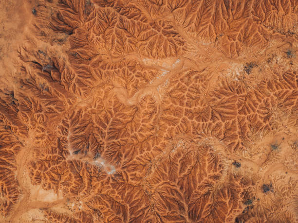 przegląd krajobrazu pustyni tatacoa - dirt eroded nature abstract nature zdjęcia i obrazy z banku zdjęć