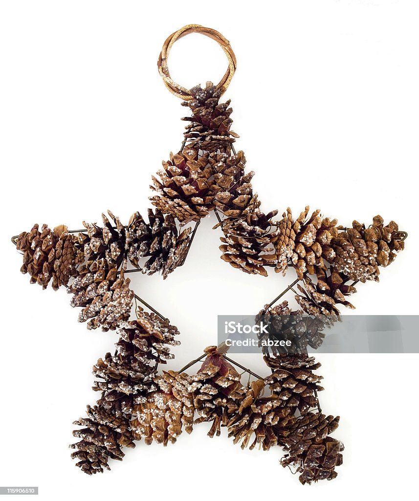 Kleine Zapfen hängen Weihnachtsdekoration - Lizenzfrei Baum Stock-Foto