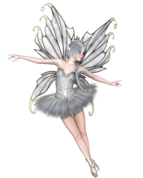 istock Ballerina Winter Fairy Dancing 1159067953