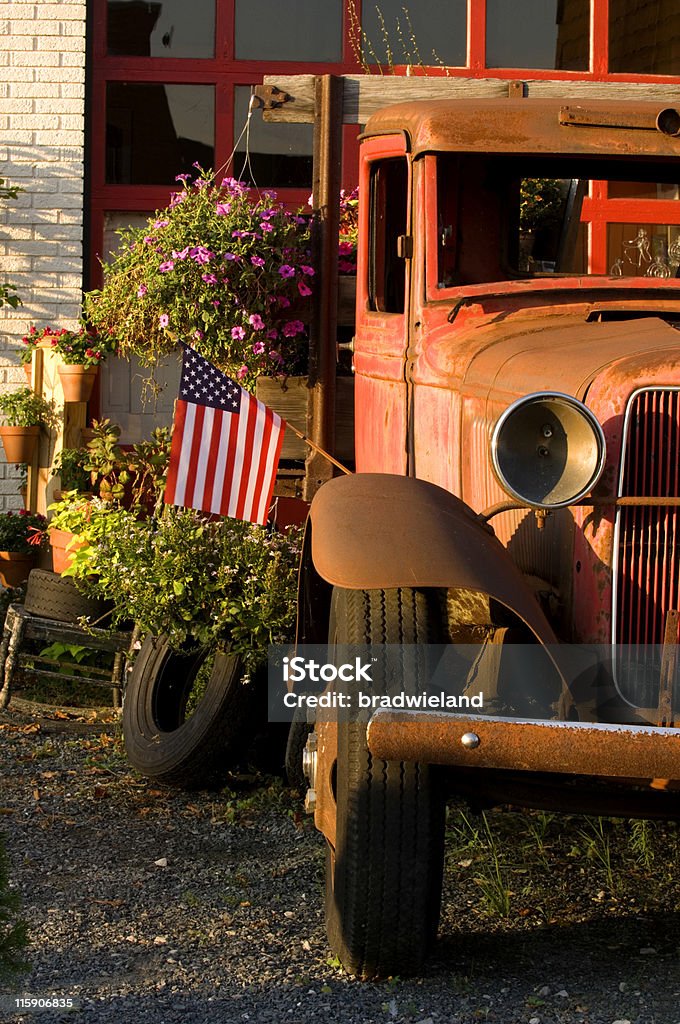 Enferrujada & de Vintage Velha Glória - Royalty-free Patriotismo Foto de stock