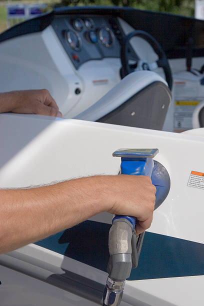 istock Boat at the gas pump 115906915