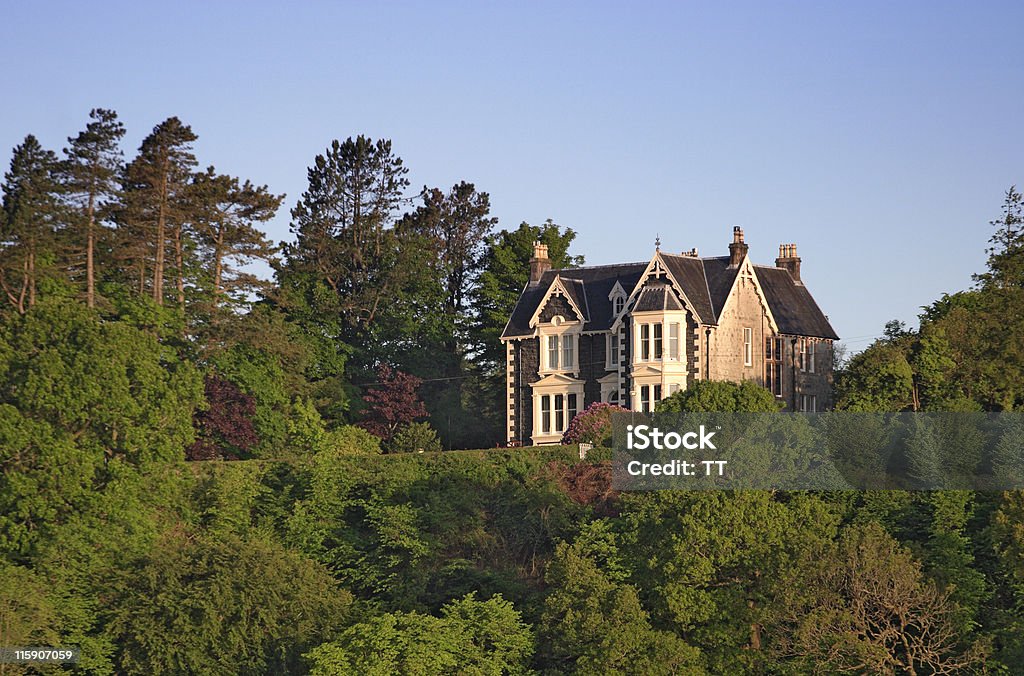 House on the hill. Mansion Stock Photo