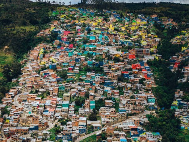 istock Overlooking colourful city barrios 1159070738