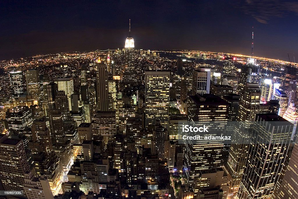 De New York dans la nuit - Photo de New York City libre de droits