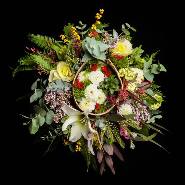 istock Bouquet of many different flowers 1159079094