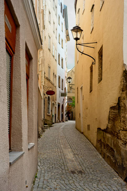 The Steingasse, one of Salzburg Austria's oldest and narrowest streets