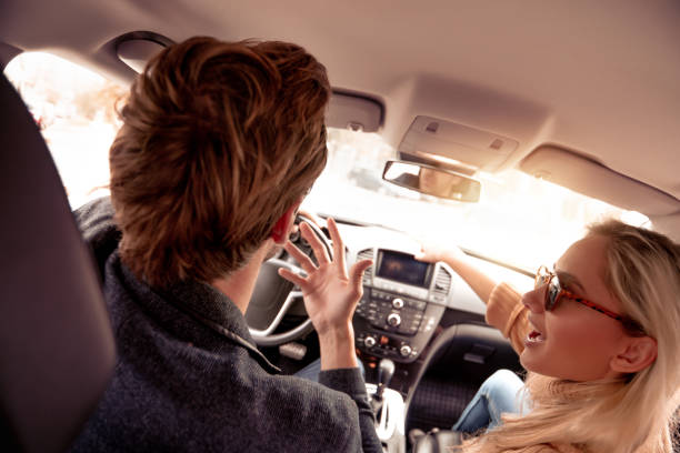 istock Couple in car 1159082317