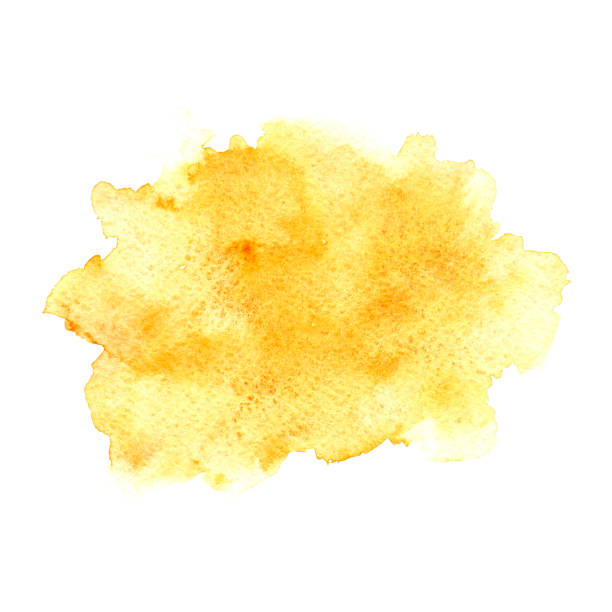 istock Hand drawn abstract watercolor yellow blurred background for text. 1159083205