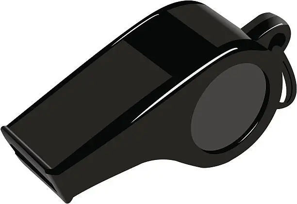 Vector illustration of whistle